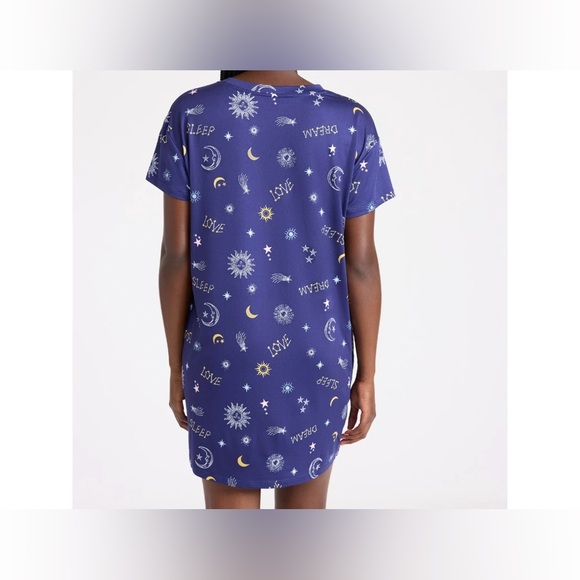 Joyspun Women's L-XL Dreamy Soft Collection Starry Night Sleepshirt - Picture 6 of 8